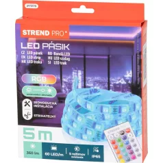 LED fénycsík Strend Pro, LED, RGB, 18W, színes