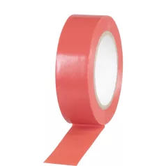   Strend Pro szigetelő ragasztószalag, 19 mm, H-10 m, max. 80°C, 600V, piros, öntapadó, PVC, 10 db-os csom