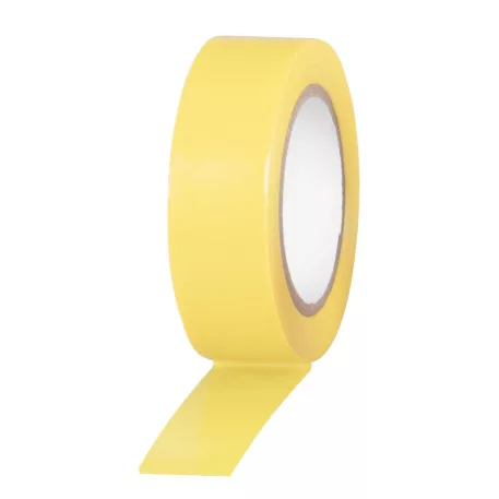 Strend Pro szigetelő ragasztószalag, 19 mm, 10 m hossz, max. 80C, 600V, sárga, PVC, 10 db-os csom