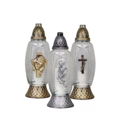 Cross sírmécses, 40 óra, 35 cm, vegyes minták