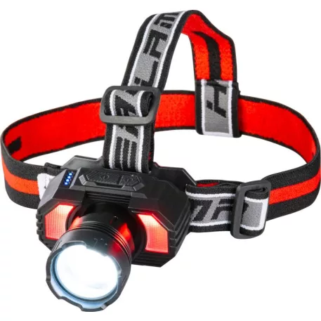 Fejlámpa Strend Pro XL121807, LED, 900 lm, ZOOM, 1800 mAh, USB töltés