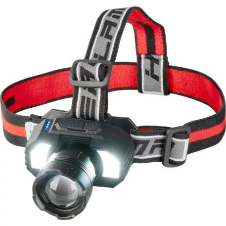 Fejlámpa Strend Pro XL121807, LED, 900 lm, ZOOM, 1800 mAh, USB töltés