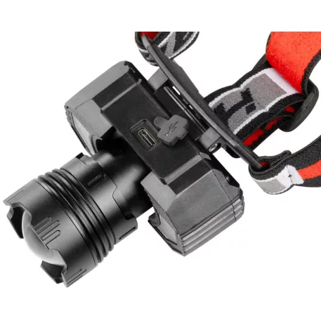Fejlámpa Strend Pro XL121807, LED, 900 lm, ZOOM, 1800 mAh, USB töltés