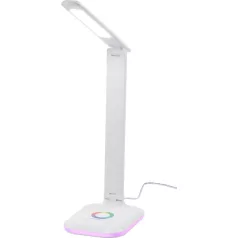   Lámpa Strend Pro, asztali, érintésvezérlés, fényerőszabályozás, RGB, háttérvilágítású talp, 4 W, feh