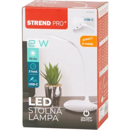 Strend Pro, asztali LED lámpa, USB, 2 W