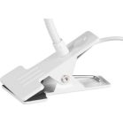 Lámpa Strend Pro, asztali, csíptetős, Alu, fehér, USB, 41 cm
