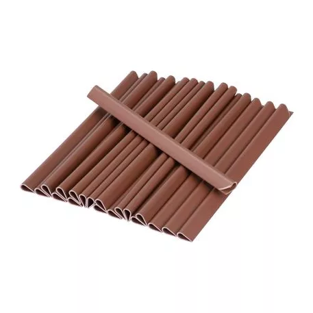 Klippek Strend Pro EUROSTANDARD, árnyékoló szalag rögzítéséhez 19 cm, mahagóni barna, RAL8016, 20 db