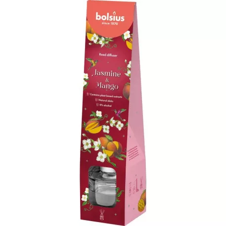 Diffúzor Bolsius Floral Fusion Jázmin és Mangó, illatos, 30 ml