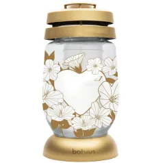   Gyertya Bolsius Note from the Heart, Szív, sírra, 36 órás töltettel