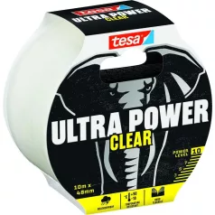   Szalag tesa® Ultra Power Clear, javító, PE, átlátszó, 48 mm, H-10 m