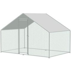   Tyúkól Strend Pro, baromfi számára, röpde, ketrec, tyúkház, tetővel, 3x2x2 m