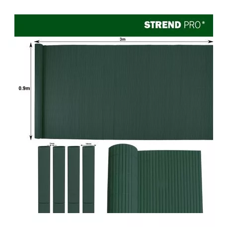 Kerítés Ence DF13, PVC 900 mm, L-3 m, zöld, 1300g/m2, UV