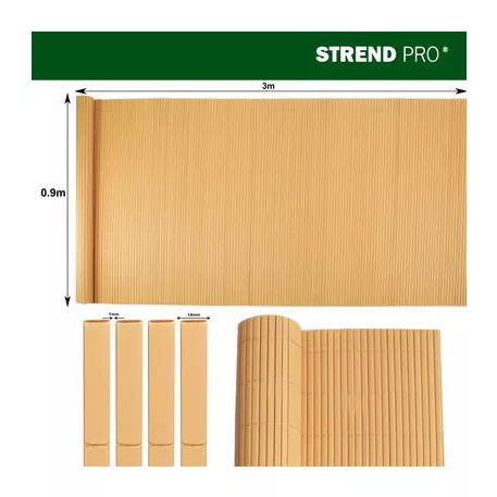 Kerítés Ence DF13, PVC 900 mm, L-3 m, bambusz, 1300g/m2, UV