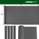 Kerítés Ence DF13, PVC 900 mm, L-3 m, antracit, 1300g/m2, UV