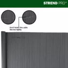 Kerítés Ence DF13, PVC 900 mm, L-3 m, antracit, 1300g/m2, UV