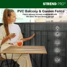 Kerítés Ence DF13, PVC 900 mm, L-3 m, antracit, 1300g/m2, UV