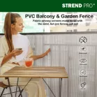 Kerítés Ence DF13, PVC 900 mm, L-3 m, világosszürke, 1300g/m2, UV