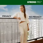 Kerítés Ence DF13, PVC 900 mm, L-3 m, világosszürke, 1300g/m2, UV