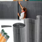 Kerítés Ence DF13, PVC 1500 mm, L-3 m, antracit, 1300g/m2, UV