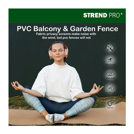 Kerítés Ence DF13, PVC 1500 mm, L-3 m, antracit, 1300g/m2, UV