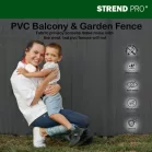 Kerítés Ence DF13, PVC 1500 mm, L-3 m, antracit, 1300g/m2, UV