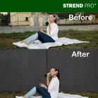 Kerítés Ence DF13, PVC 1500 mm, L-3 m, antracit, 1300g/m2, UV