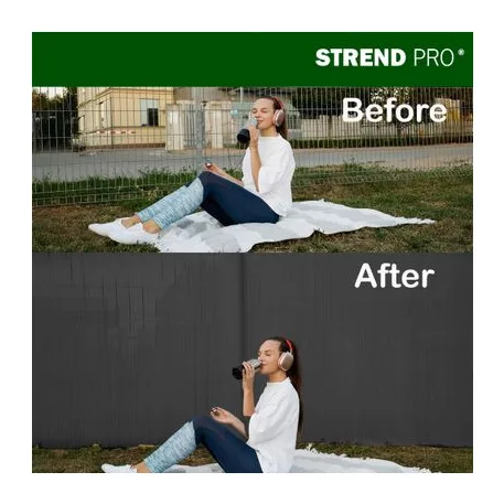 Kerítés Ence DF13, PVC 2000 mm, L-3 m, antracit, 1300g/m2, UV