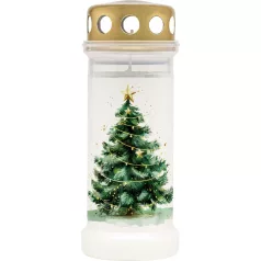 Bolsius Gravelight NR6 gyertya, 17.3x6.7 cm Fa mintával