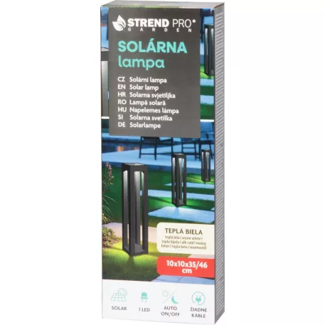 Lámpa Strend Pro, 35/46 cm, napelemes, 1x LED, AA