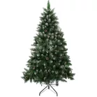 MagicHome karácsonyfa Albero, havas véggel, tobozokkal, 150 cm