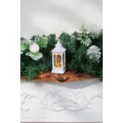 MagicHome karácsonyi lámpás, műanyag, 5xLED meleg fehér, 4,8x4,8x12,8 cm, 3xLR44