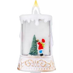   MagicHome karácsonyi lámpás, műanyag, 1xLED meleg fehér, 8x4x15 cm, 2xAAA