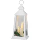 MagicHome karácsonyi lámpás, műanyag, 3xLED sárga, 14x14x35 cm, 3xAAA