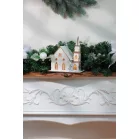 Dekoráció MagicHome Karácsony, fa, 6xLED meleg fehér, 15 x 17 x 18.5 cm, elemes