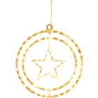 MagicHome Karácsonyi Dekoráció, Csillag 80xLED meleg fehér, 32 x 36 cm, elemes