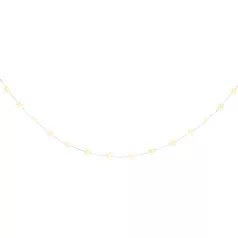   MagicHome karácsonyi fényfüzér, csillagok, PVC, 15xLED meleg fehér, 1,4 m + 0,3 m, 2xAA