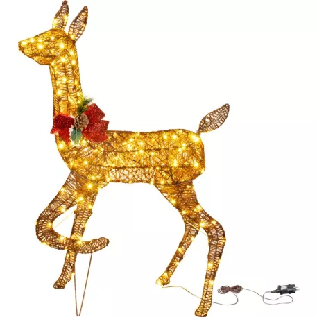 MagicHome Karácsonyi Dekoráció, őz, 200xLED meleg fehér, 0.9 m