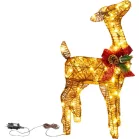 MagicHome Karácsonyi Dekoráció, szarvasborjú, 80xLED meleg fehér, 0.6 m