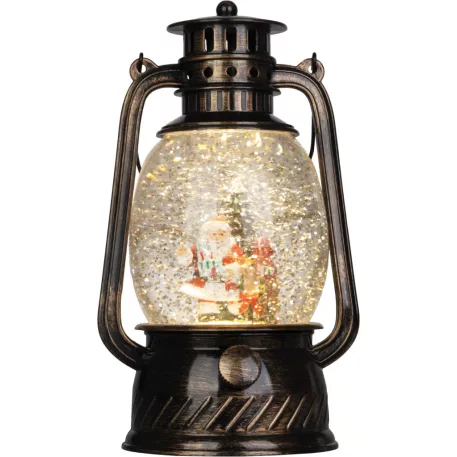 MagicHome karácsonyi lámpás, műanyag, 1xLED meleg fehér, 12x10x20,5 cm, 3xAA