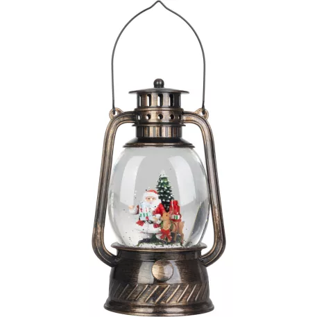 MagicHome karácsonyi lámpás, műanyag, 1xLED meleg fehér, 12x10x20,5 cm, 3xAA