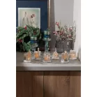 MagicHome karácsonyfadísz, házikó, műanyag, 1xLED meleg fehér, 6x6x8 cm, 2xLR44