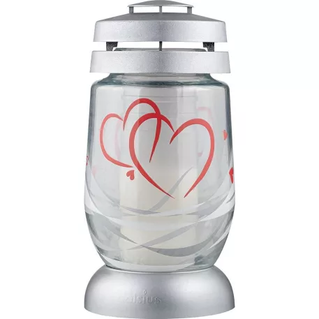 Mécses bolsius 3S 13 Szívek, 22 cm, 36 óra