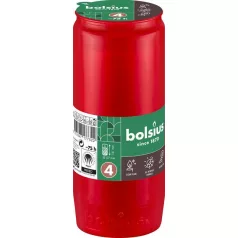   Töltet Bolsius, 75 óra, 238 g, 57x141 mm, mécseshez, piros, olaj
