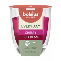   Bolsius Everyday gyertya, cseresznyefagylalt, 80x70 mm, üvegben