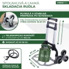 Strend Pro Molnárkocsi , összecsukható, lépcsőjáró, max. 80 kg