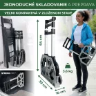 Strend Pro Molnárkocsi , összecsukható, lépcsőjáró, max. 80 kg