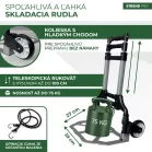 Strend Pro Molnárkocsi, összecsukható, lépcsőjáró, max. 75 kg