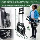 Strend Pro Molnárkocsi, összecsukható, lépcsőjáró, max. 75 kg