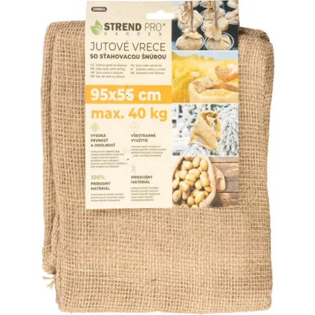 Zsák Strend Pro Garden, juta, 95x56 cm, max. 40 kg, zsinórral