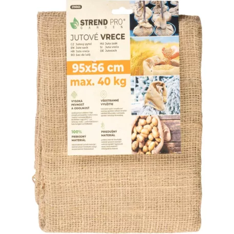 Zsák Strend Pro Garden, juta, 95x56 cm, max. 40 kg, 3 db, zsinór nélkül